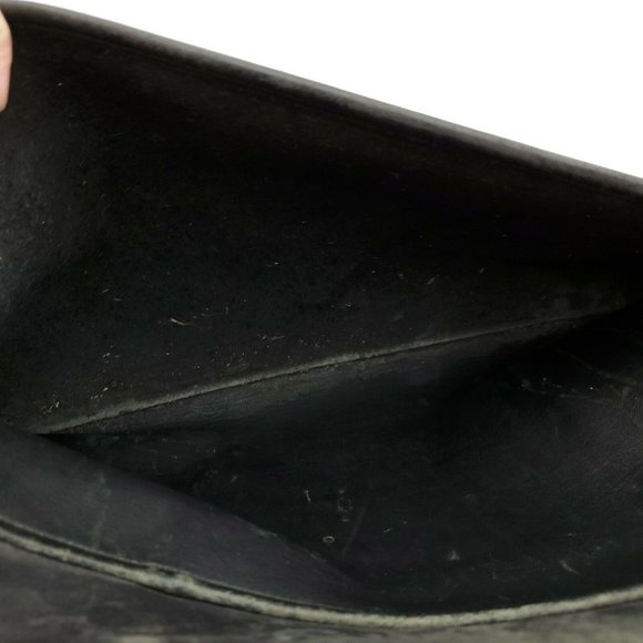 Coach Vintage 80s Genuine Black Distressed Leather Metropolitan Messenger Bag - Picture 8 of 9